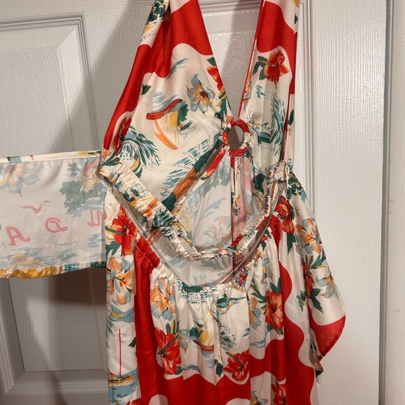 Anthropologie Celadine Halter Midi Scarf Dress - Picture 8 of 10